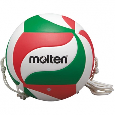 Minge volei Molten Volley cu cauciuc alb-rosu-verde V5M9000 T