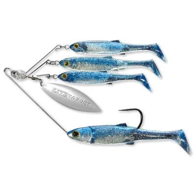 MINNOW RIG SPINNERBAIT LARGE 14G albastru argintiu LIVE TARGET