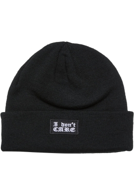 Caciula Beanie I Dont Care negru Mister Tee