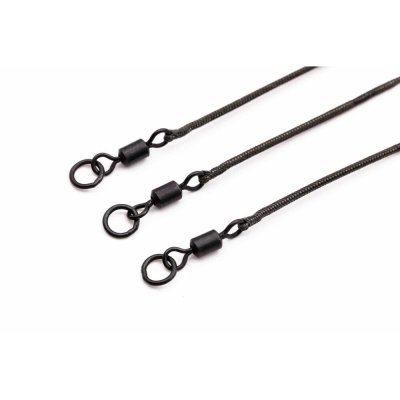 MONT KABLE RING SWIVEL 50CM GRAVEL marime 8 KORDA