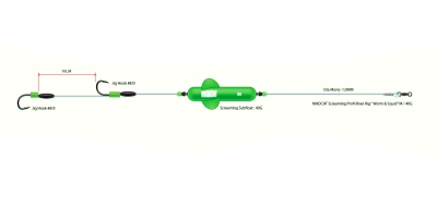 MONT MADCAT SCREAMING RIVER WORM&SQUID 100MM 2X8 0 180CM 40G marime 8-0 DAM