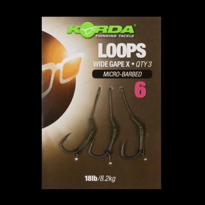 MONT WIDE GAPE LOOP MICROBARBED NR 4 18LB KORDA