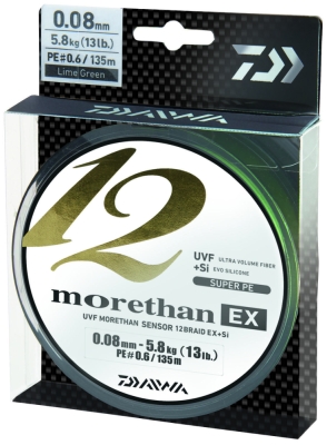 MORETHAN X12 EX+SI LIME 008MM 5,8KG 135M DAIWA