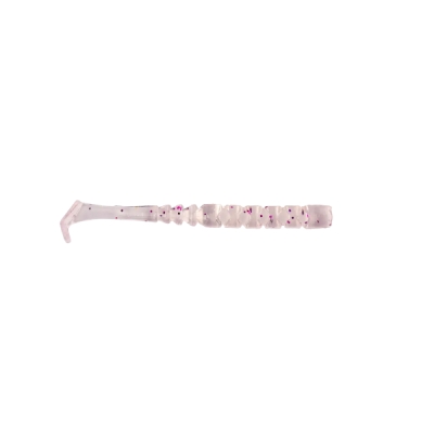 NALUCA AJI PADDLE TAIL 5CM CLEAR mov GLITTER 12BUC PL MUSTAD