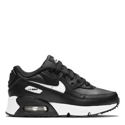 Nike Air Max 90 Little Shoes pentru Copii negru alb