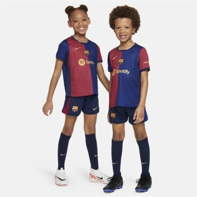 Kit Mini Nike Barcelona Acasa 2024 2025 pentru Bebelusi albastru