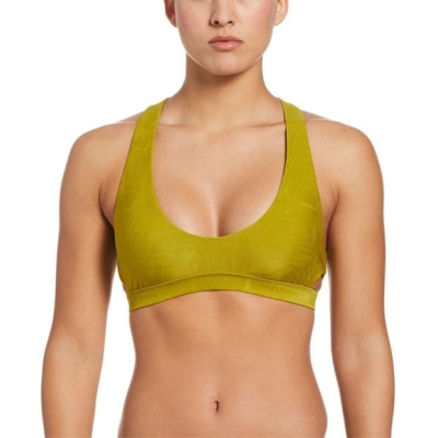 Nike Cutout Bkni Top femei verde