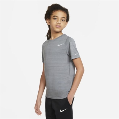 Nike Dri-FIT Miler Big () antrenament Top pentru baieti pentru Copii gri