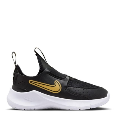 Nike Flex Runner 3 Little Shoes pentru Copii negru auriu