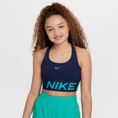 Nike Pro Swoosh Big () Bra pentru fete pentru Copii albastru bleumarin