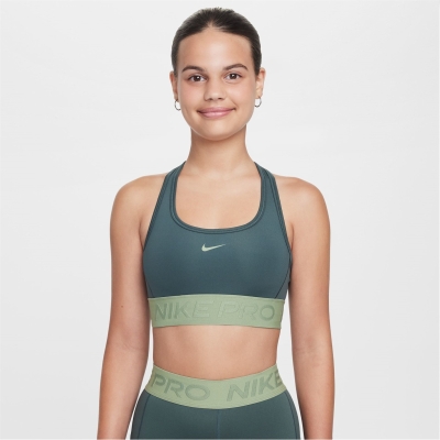 Nike Swoosh Big () EasyOn Bra pentru fete pentru Copii vintage verde