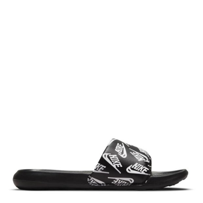 Nike Victori One Printed Slides pentru Barbati negru alb