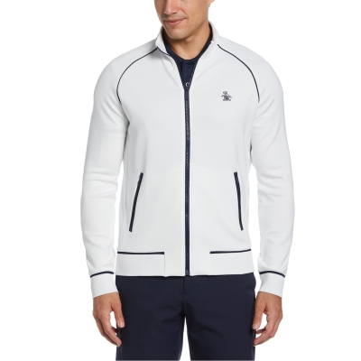 Original Penguin Golf Ls Pf Tk Jkt pentru barbati bright alb