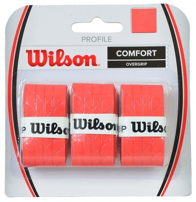 Set 3 Mansete sport WILSON PROFILE OVER GRIP rosu / WRZ4025