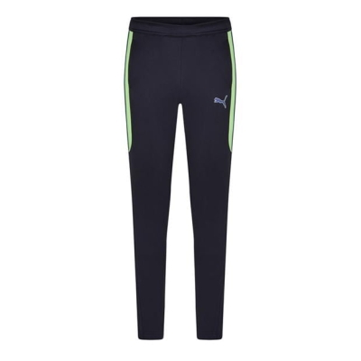 Pantaloni antrenament sport Puma Finesse Performance pentru copii bleumarin verde