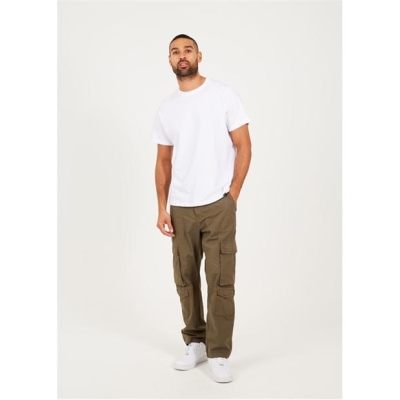 Pantaloni Brave Soul Poplin Cargo kaki