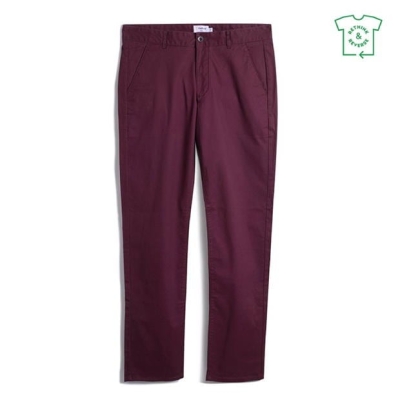 Pantaloni chino Farah Farah Elm Slim rosu