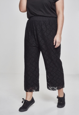 Pantaloni Culottes Laces pentru Femei negru Urban Classics