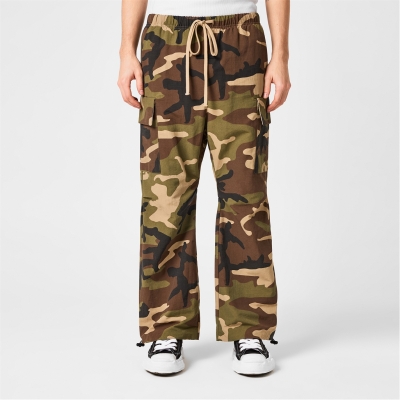 Pantaloni FEAR OF GOD ESSENTIALS Military nailon Field camuflaj