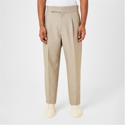 Pantaloni FEAR OF GOD Pleated Jacquard dove gri