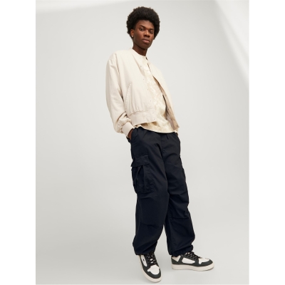 Pantaloni Jack and Jones Parachute Cargo pentru Barbati negru