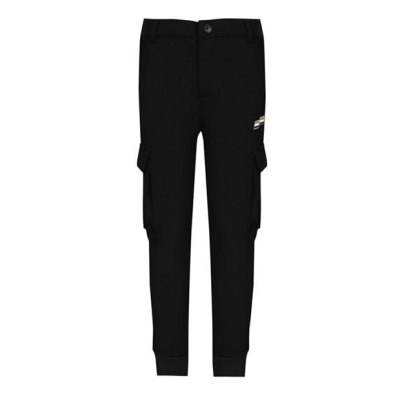 Pantaloni jogging Boss Logo Jersey pentru Bebelusi negru 09b