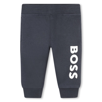 Pantaloni jogging cu logo Boss Boss copii bleumarin