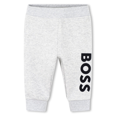 Pantaloni jogging cu logo Boss Boss copii gri a32