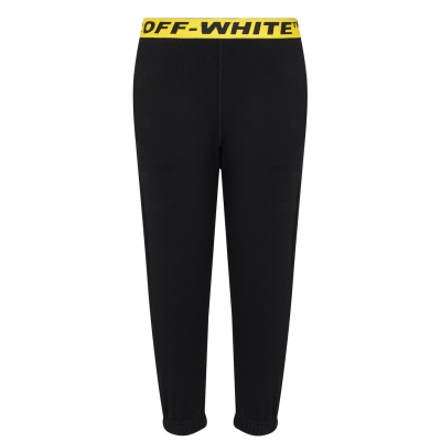 Pantaloni jogging OFF alb Industrial pentru baieti negru galben