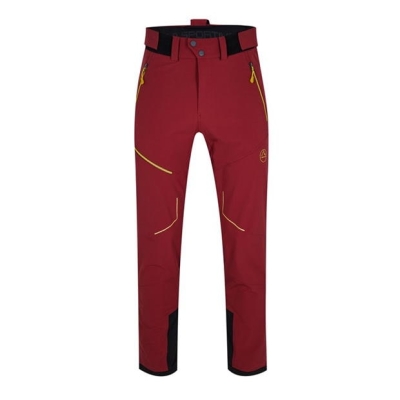 Pantaloni La Sportiva Sport Excel pentru barbati rosu inchis