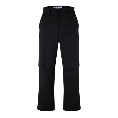 Pantaloni OFF alb Carpenter negru