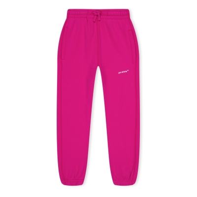 Pantaloni OFF alb Off Sweat copii fucsia