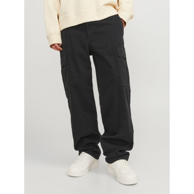 Pantaloni Panbraloni HARLOW CARGO Jack and Jones negru