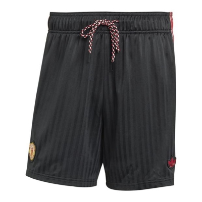 Pantaloni scurti adidas Manchester United FC Terrace Icons pentru adulti negru