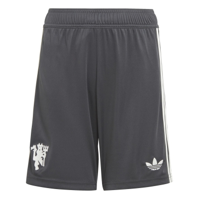 Pantaloni scurti adidas Manchester United Third 2024 2025 Juniors gri