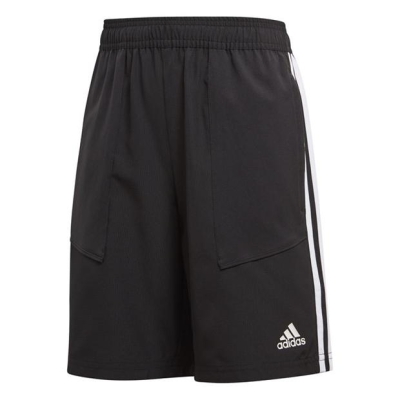 Pantaloni scurti adidas Tiro 19 Woven pentru baietei negru alb