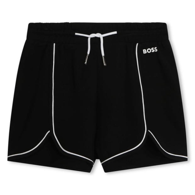 Pantaloni scurti Boss Boss Lgo copii negru 09b