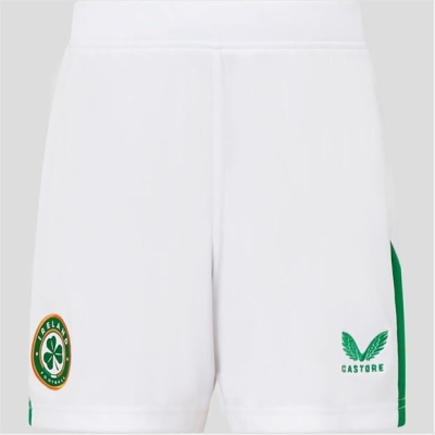 Pantaloni scurti Castore Republic of Ireland Acasa 2024 2025 Juniors alb verde