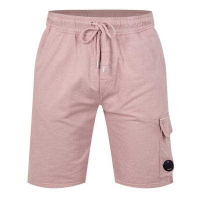 Pantaloni scurti CP COMPANY Micro Lens gri roz