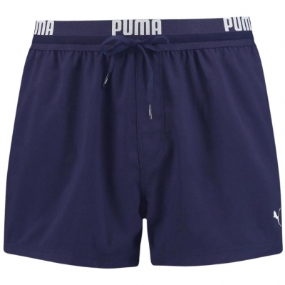 Pantaloni scurti de baie Puma Logo Short Lenght bleumarin 907659 01 pentru Barbati