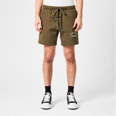 Pantaloni scurti FEAR OF GOD ESSENTIALS bumbac Logo verde