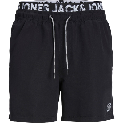 Pantaloni scurti inot Jack and Jones Double Waistband negru