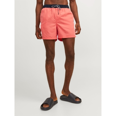 Pantaloni scurti inot Jack and Jones Fiji Tape hot coral