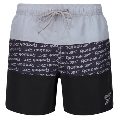 Pantaloni scurti inot Reebok Albie negru gri