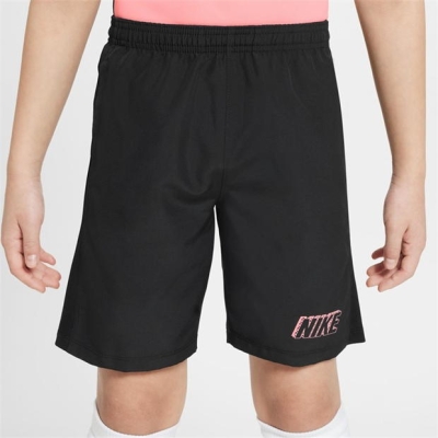 Pantaloni scurti Nike Dri-FIT Academy Big imprimeu Graphic Soccer pentru Copii negru