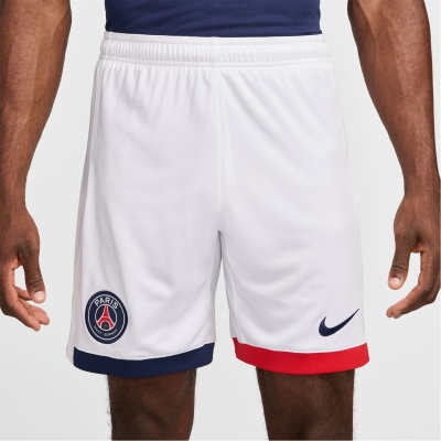 Pantaloni scurti Nike Paris Saint-Germain Away 2024 2025 pentru adulti alb