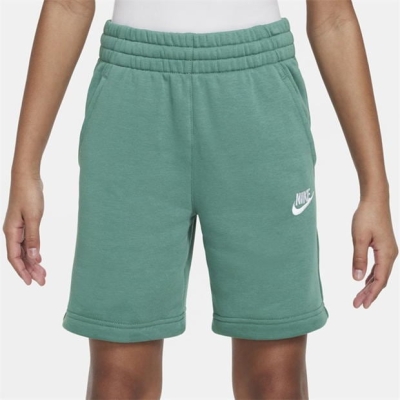 Pantaloni scurti Nike Sportswear Club Fleece Big French Terry pentru Copii verde alb