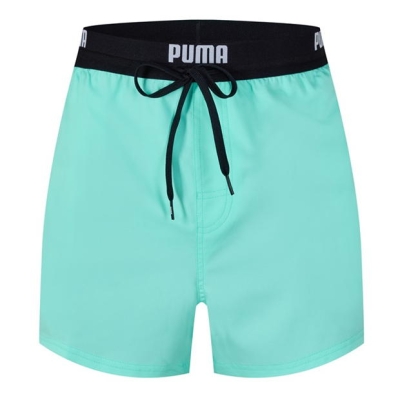 Pantaloni scurti Puma Logo galben verde