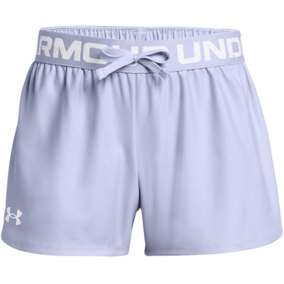 Pantaloni scurti Under ARMOUR UA Play Up pentru fete albastru deschis alb