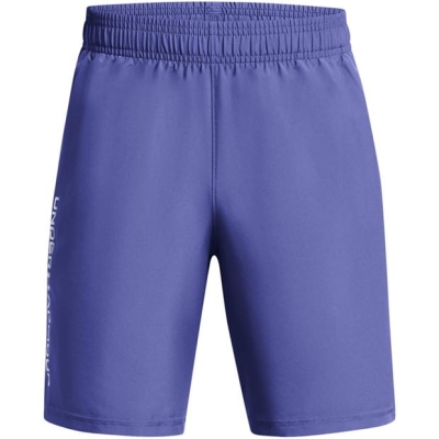 Pantaloni scurti Under ARMOUR UA Tech™ Woven Wordmark pentru baieti mov alb